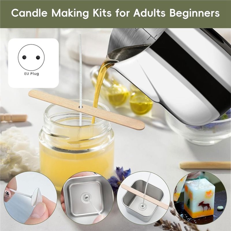 Candle Making For Beginners - A96K-キャンドル製造キット（ホットプレート付き）、初心者向けキャンドル製造キット、DIYクラフト用キャンドル製造用品