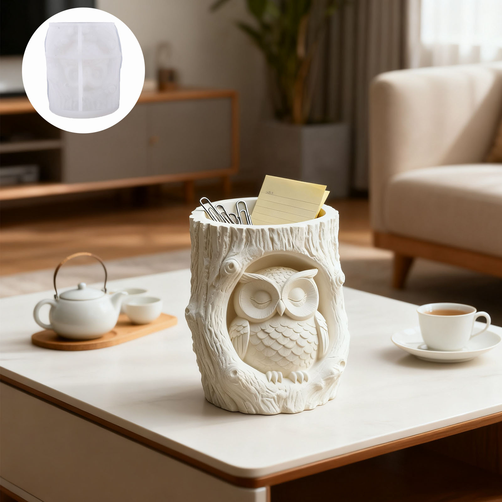 Candle Mold Silicone - 樹脂鋳造金型 DIY シリコーン金型キャンドルカップ金型シリコーンオフィス装飾クラフトギフト作成用