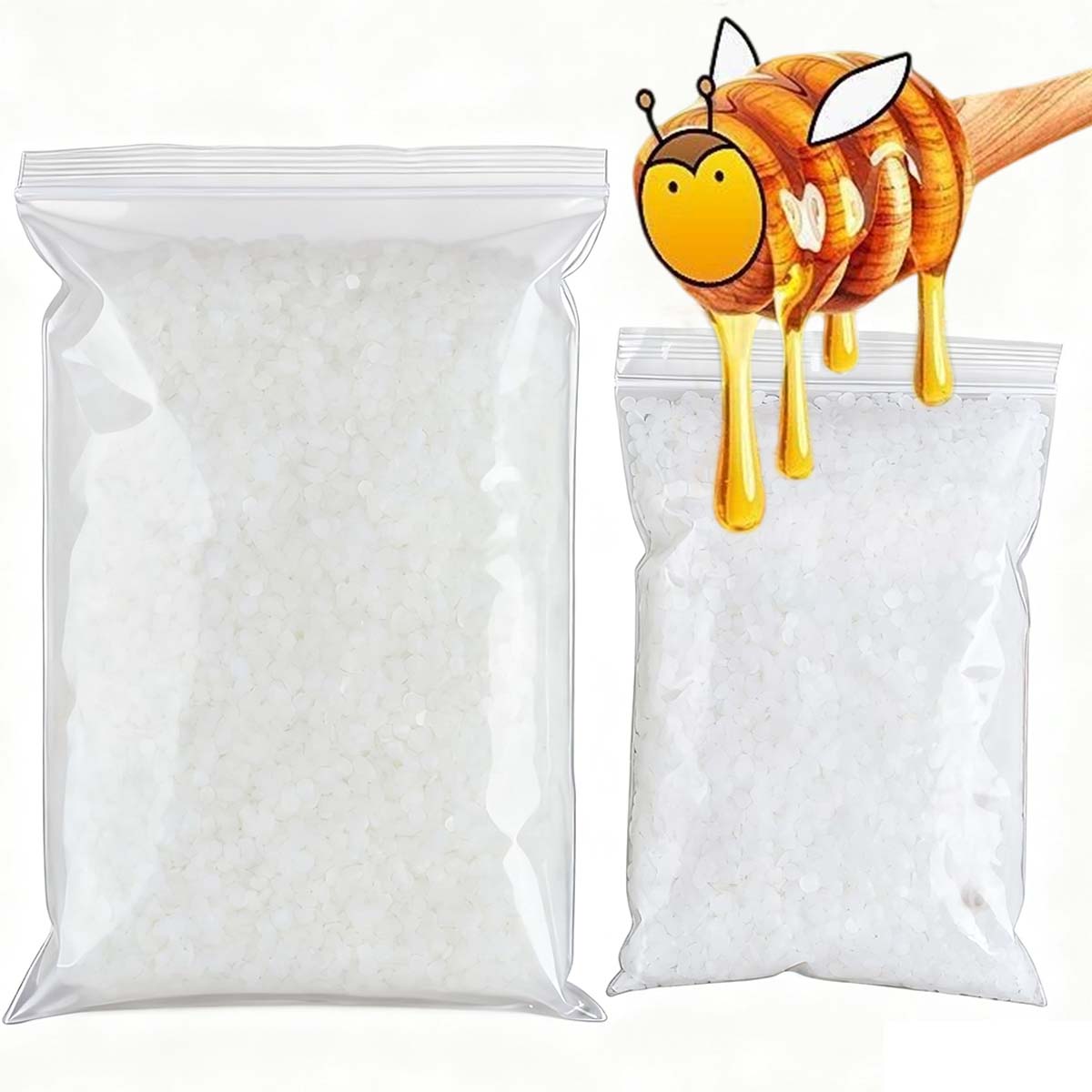 Candle Making Wax Melter - 200g-1000g 白蜜蝋 純天然粒状 香り付きキャンドル材料 DIY 無煙芯材料