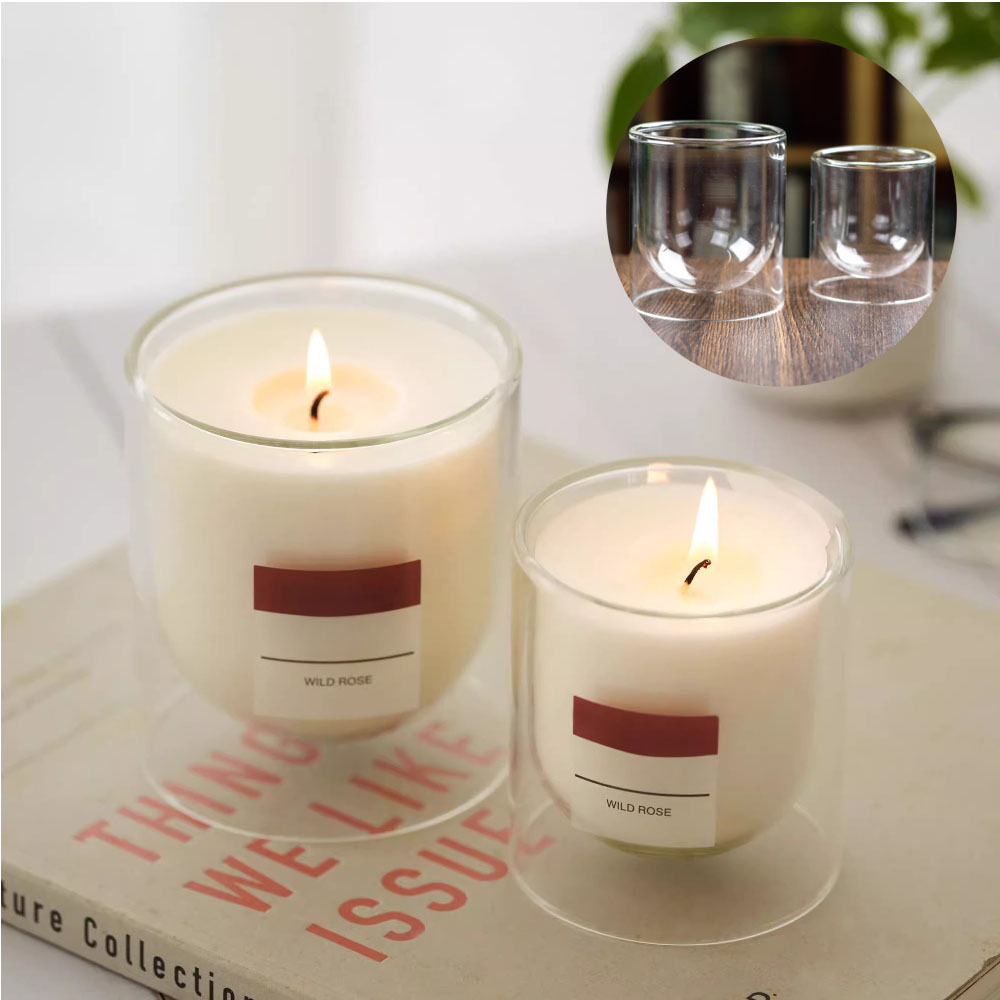 Candle Making Classes - ダブルクラスのキャンドルホルダー,ティーカップ,キャンドルセット,シンプルな家の寝室の装飾,オフィスの香りの贈り物
