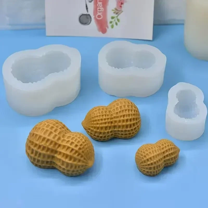 3個入り 2026年 最高品質 新型模擬ピーナッツシリコンモ - Candle Mold Silicone のレビューと価格