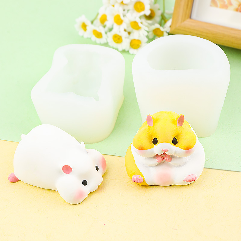 DIY かわいいハムスター型チョコレートプディングムースケー - Candle Mold Silicone のレビューと価格