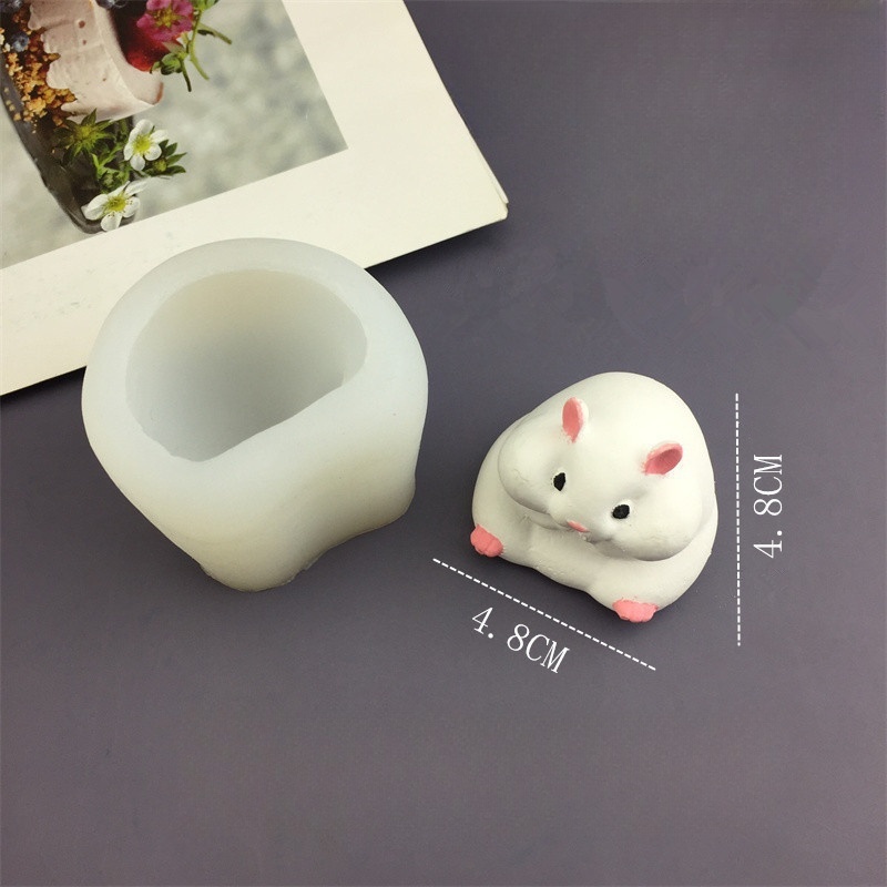 DIY かわいいハムスター型チョコレートプディングムースケー - Candle Mold Silicone のレビューと価格