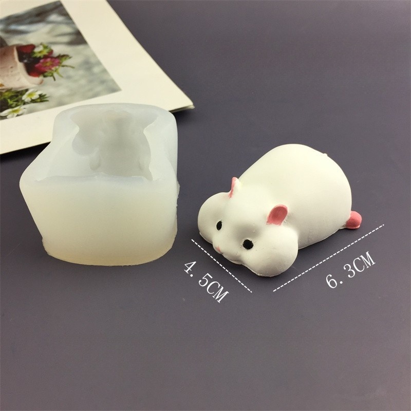 DIY かわいいハムスター型チョコレートプディングムースケー - Candle Mold Silicone のレビューと価格
