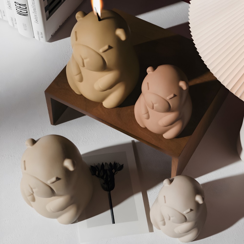 立ちカピバラ香りキャンドルシリコーン型 3D 動物樹脂石膏作 - Candle Making Wax Melter のレビューと価格