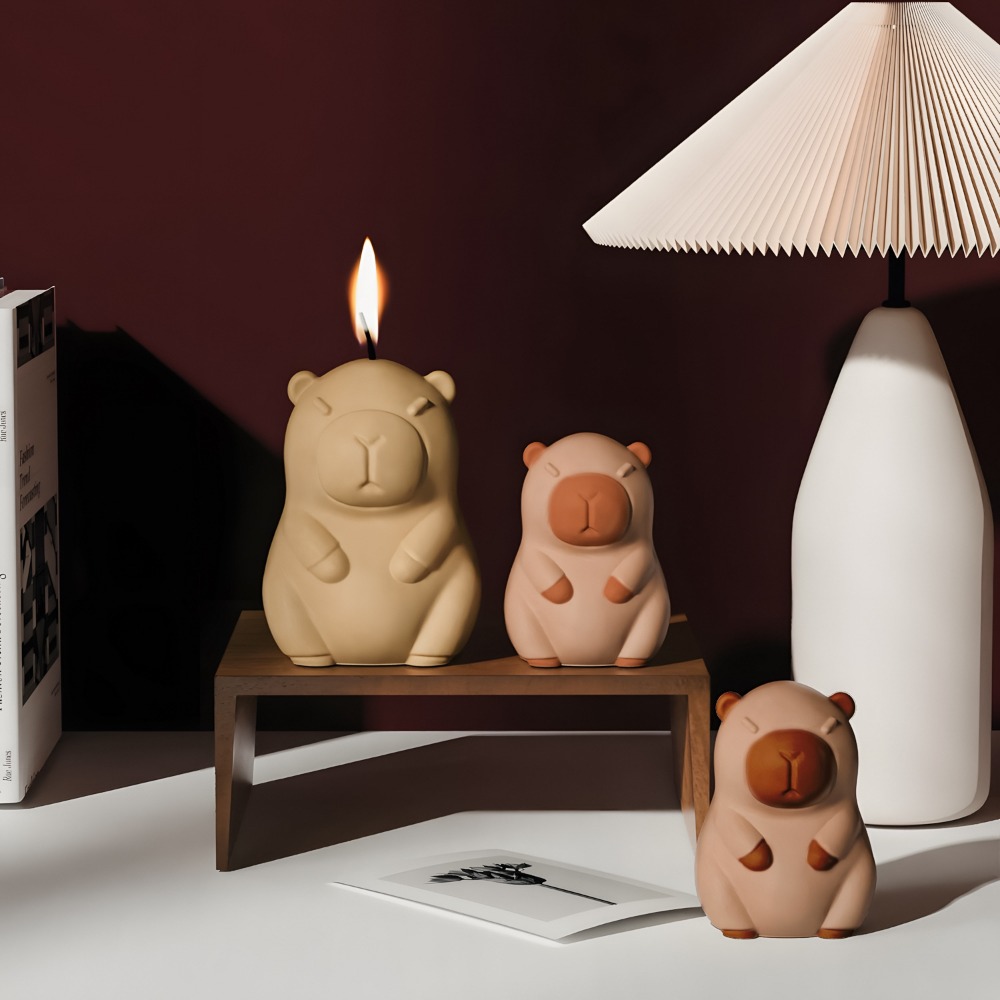 立ちカピバラ香りキャンドルシリコーン型 3D 動物樹脂石膏作 - Candle Making Wax Melter のレビューと価格
