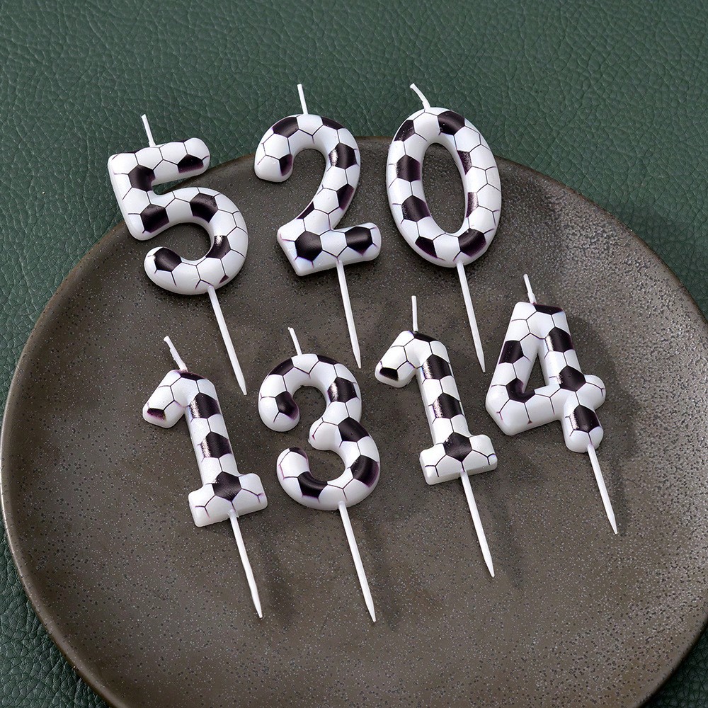 サッカーキャンドル 数字 誕生日キャンドル 0-9桁 ケーキ - Candle Making Things のレビューと価格