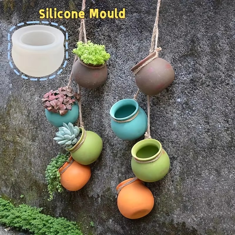 シリコンフラワーポット型、樹脂型、エポキシ型、香り付きキャン - Candle Mold Silicone のレビューと価格