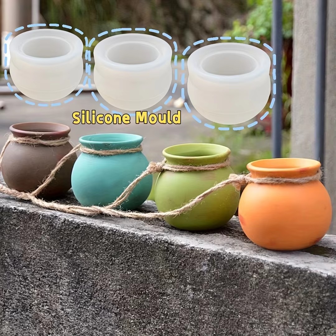 シリコンフラワーポット型、樹脂型、エポキシ型、香り付きキャン - Candle Mold Silicone のレビューと価格