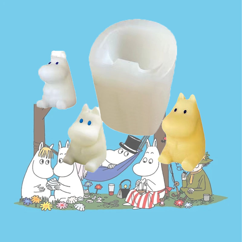 ホットキュートアニメムーミンシリーズシリコンモールド漫画キャ - Candle Mold Silicone のレビューと価格