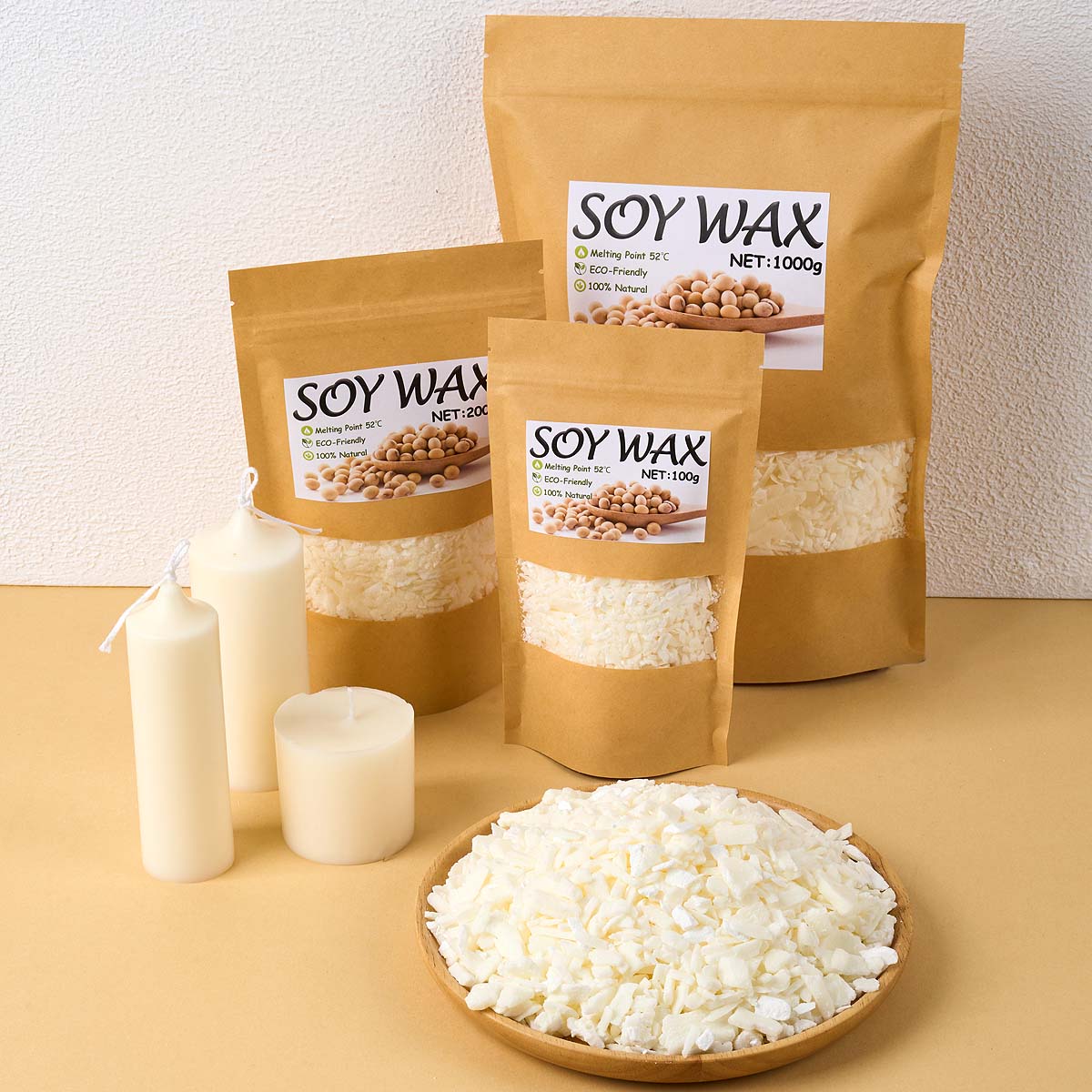 1 ポンドピュアホワイト大豆ワックス DIY 手作りキャンド - Candle Making Wax Melter のレビューと価格