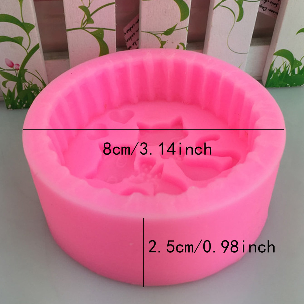 1ピースシリコン製猫型石鹸型 - 丸型DIYキャンドル作成型 - Candle Making Wax Melter のレビューと価格