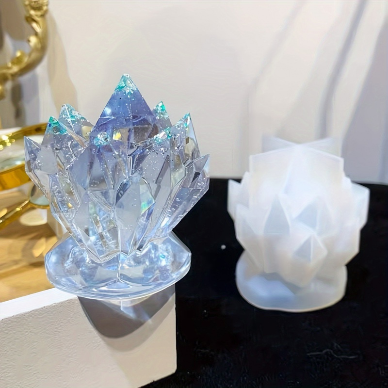 シリコンモールドキャンドル,クリスタルクラスター装飾,時計ジ - Candle Mold Silicone のレビューと価格