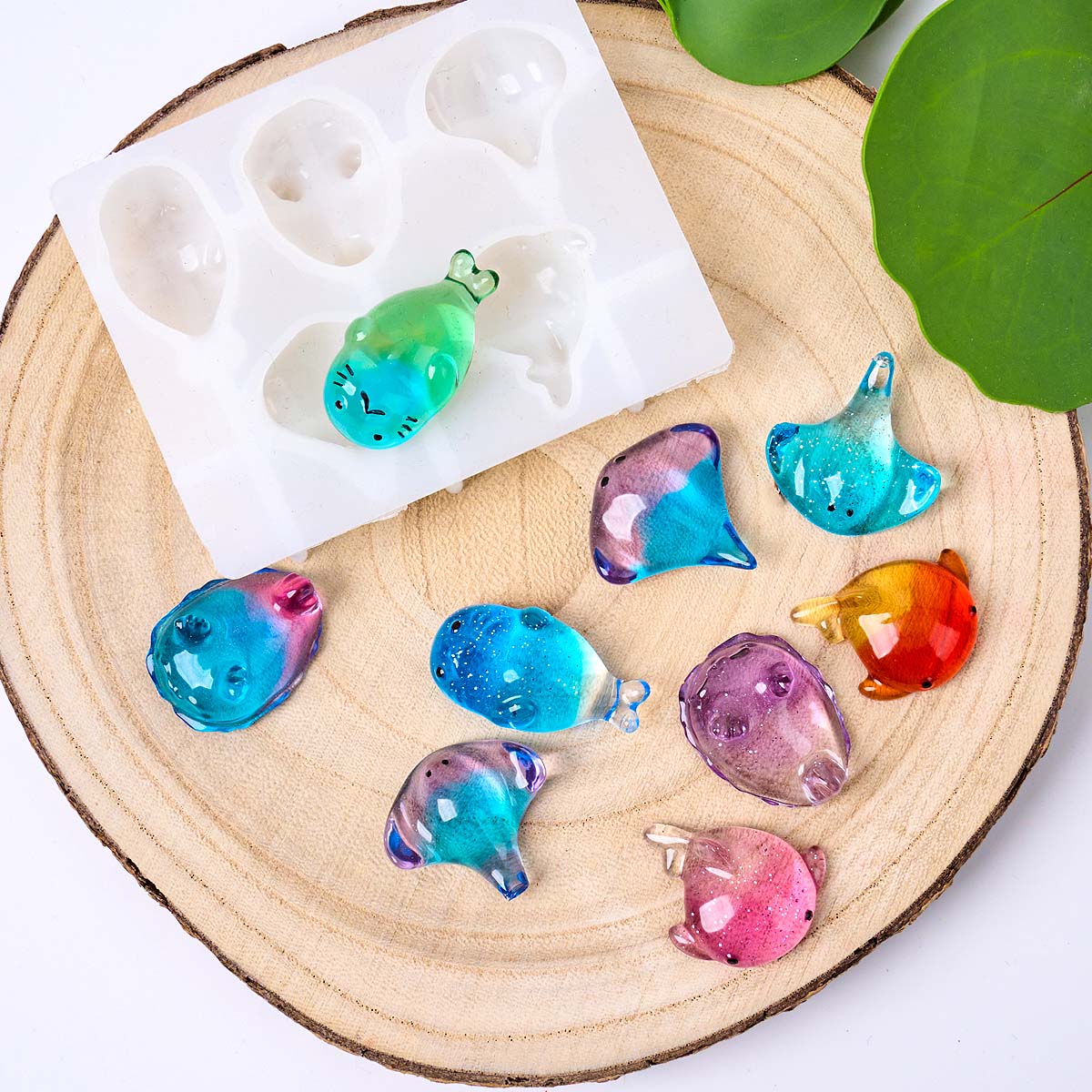 3Dヒーリング可愛いマンタ鯨シリコンモールドDIYキーホルダ - Candle Mold Silicone のレビューと価格
