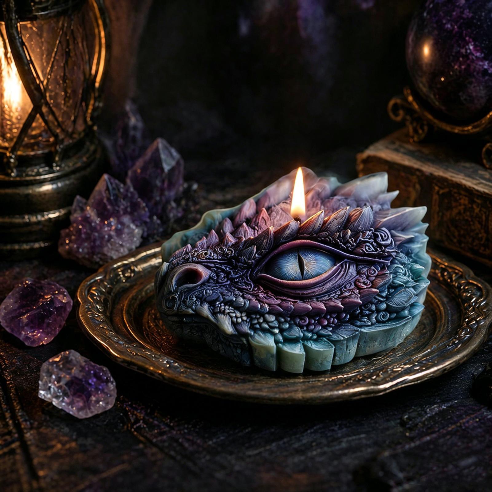 ドラゴンアイシリコンモールド柔軟で簡単に取り外せる動物型キャ - Candle Making For Beginners のレビューと価格