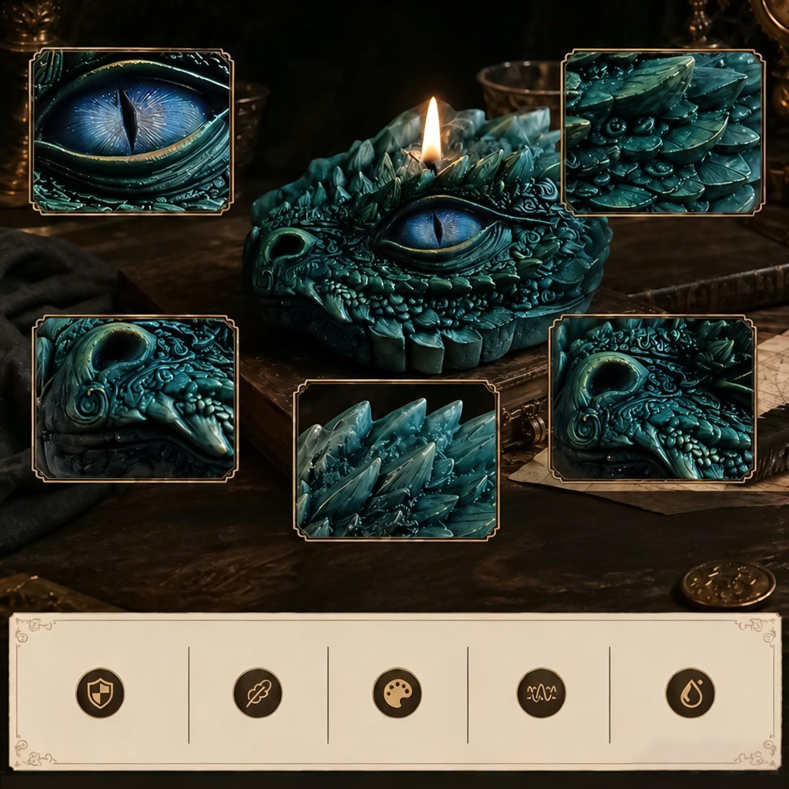 ドラゴンアイシリコンモールド柔軟で簡単に取り外せる動物型キャ - Candle Making For Beginners のレビューと価格