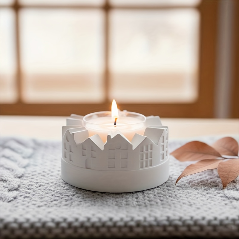 再利用可能なシリコンモールド、樹脂と石膏に対応 - 家の形を - Candle Mold Silicone のレビューと価格