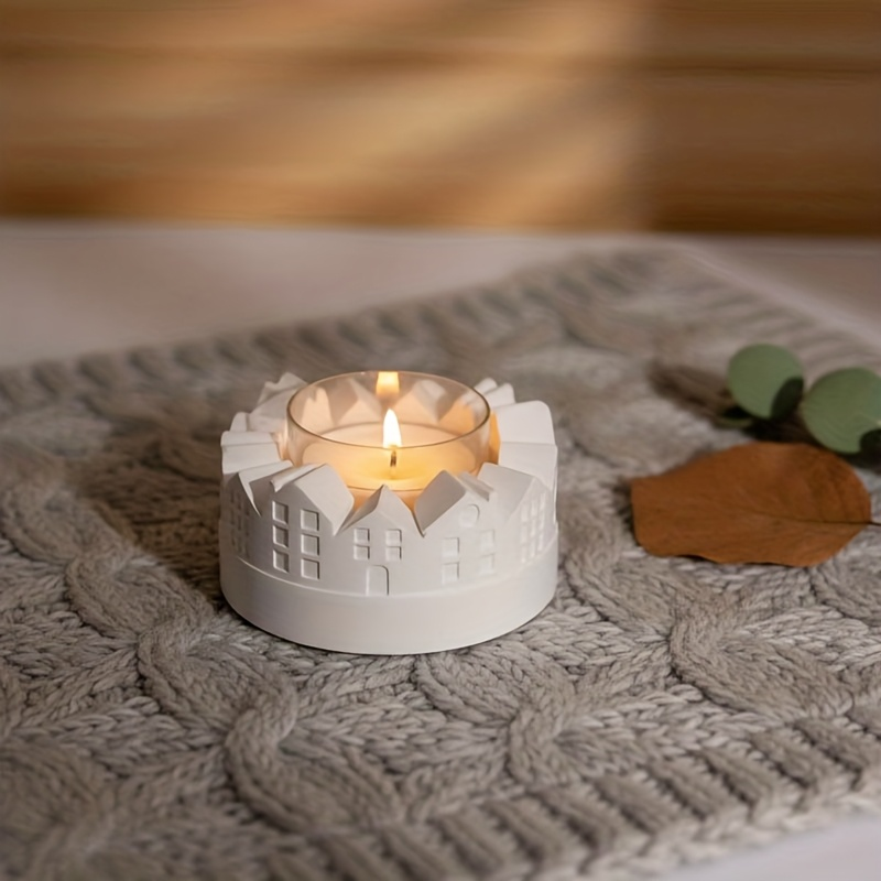 再利用可能なシリコンモールド、樹脂と石膏に対応 - 家の形を - Candle Mold Silicone のレビューと価格