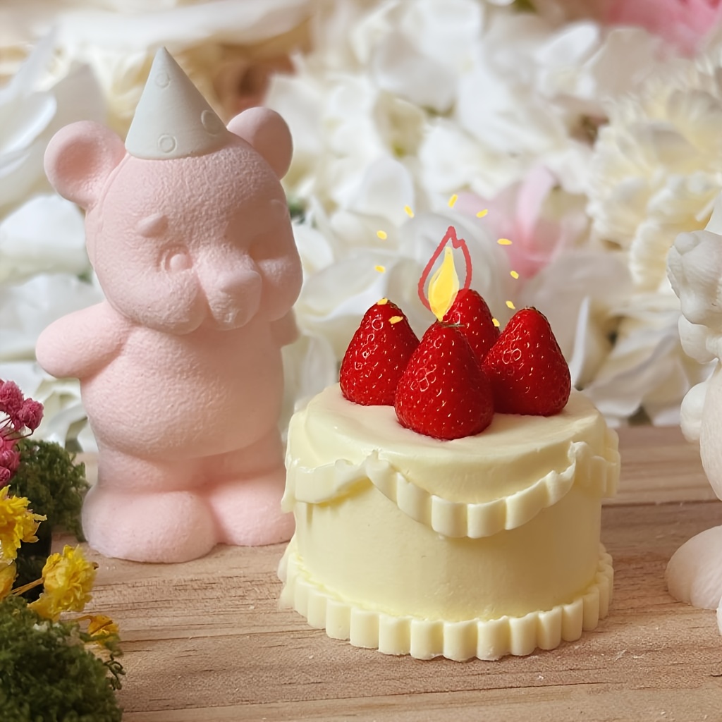 DNEJIU キュートなクマのシリコンモールド DIYキャン - Candle Mold Silicone のレビューと価格