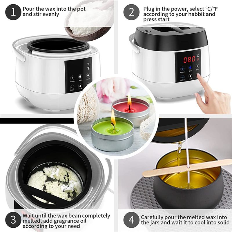 AEE4-キャンドル製造用ワックス溶解ポット、キャンドル製造 - Candle Making For Beginners のレビューと価格