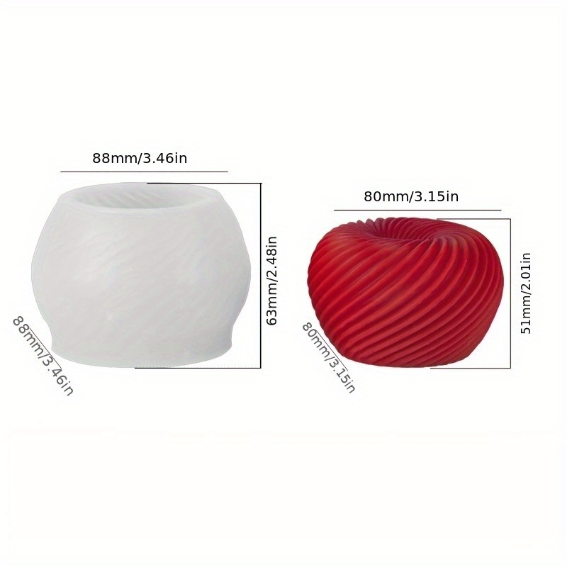 石鹸、キャンドル、石膏工芸品の作成に適した、おしゃれな赤いリ - Candle Mold Silicone のレビューと価格