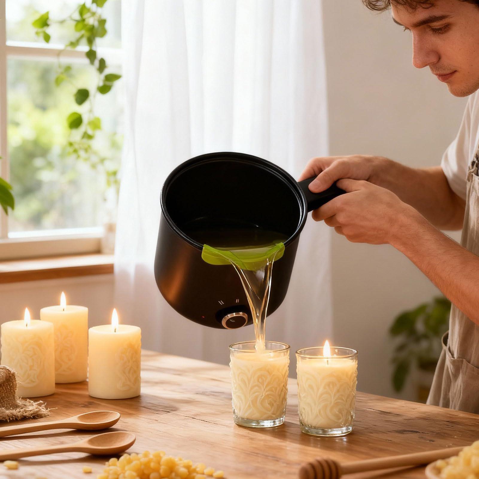 キャンドルワックス溶解ポット 1.5L 大型ステンレス製電気 - Candle Making Things のレビューと価格