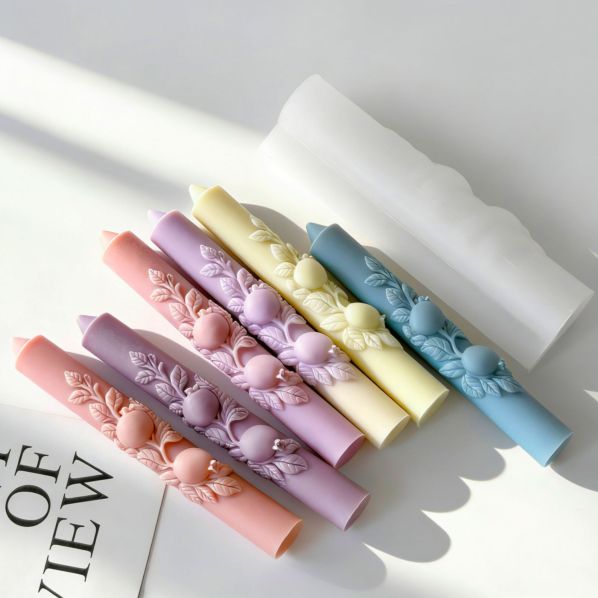 DIY ザクロ型 ロングロッド シリコンキャンドルモールド  - Candle Making Wax Melter のレビューと価格