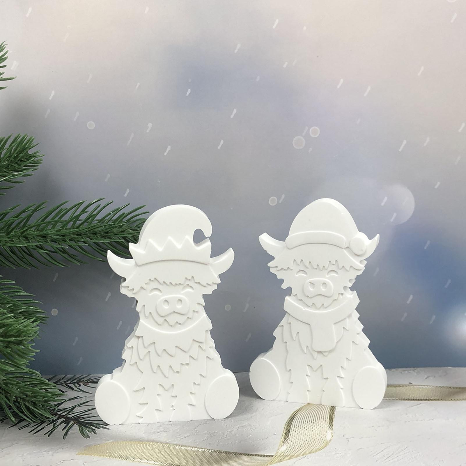 DIYキャンドル製造用型 牛型レジンモールド クリスマスデス - Candle Making For Beginners のレビューと価格