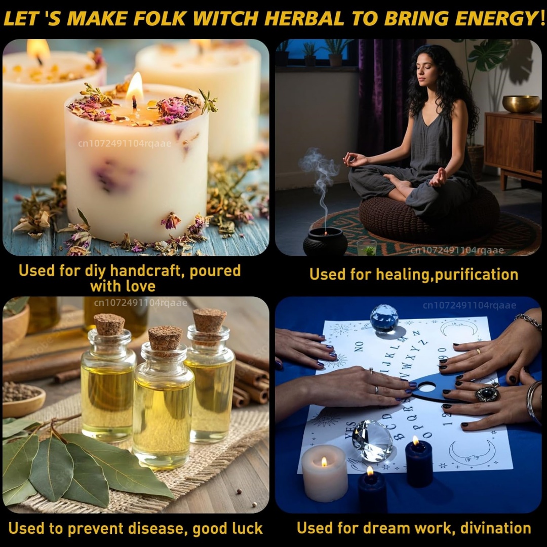 高品質の魔女初心者向け天然ドライフラワー ウィッカ、ウィッカ - Candle Making For Beginners のレビューと価格